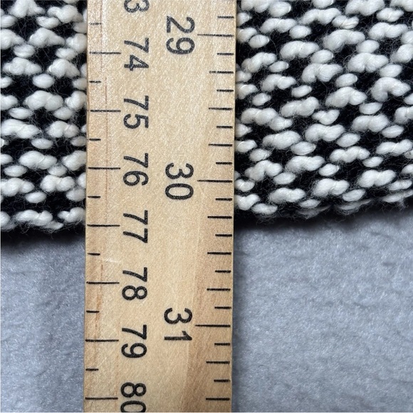 Marine Layer Cardigan Sweater Women’s Large White & Black Long Sleeve Pockets - Picture 3 of 9